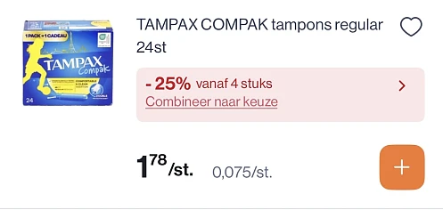 Tampax Compak tampons regular 24 st