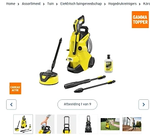 Kärcher K4 hogedrukreiniger met € 80 korting bij GAMMA
