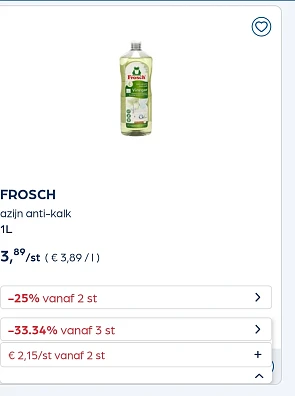FROSCH -33,34% extra