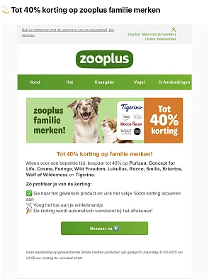 Zooplus honden/katten