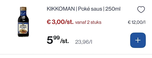 Kikkoman poke saus 250 ml -45%