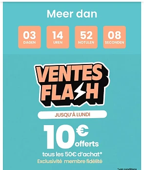 10€ korting bij aankoop van 50€ bij Tao Kids