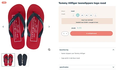 Slippers tommy hilfiger heren aan 9,99 euro of 11,99 euro en zoveel meer!