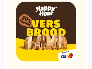 50% korting op brood bij Q8