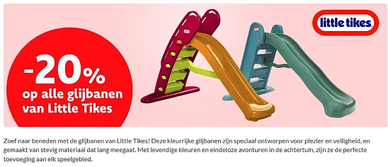 -20% op Little Tikes glijbanen 🌈