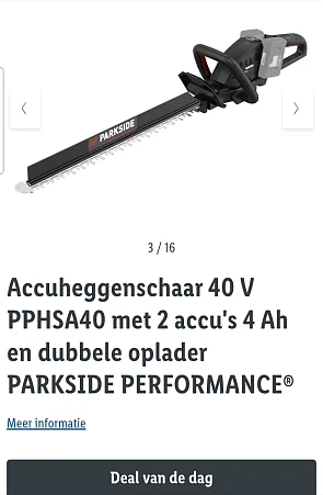 Accuheggenschaar met 2 accu's en dubbele oplader