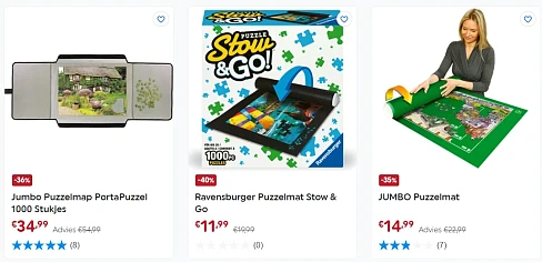 Puzzelmatten en -accessoires tot -40% 🧩