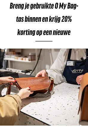 Juttu oude O My Bag = 20% korting