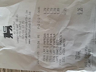 Delhaize 500 punten door 5x lay's oven baked