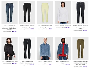 7 for all mankind tot wel 78% korting