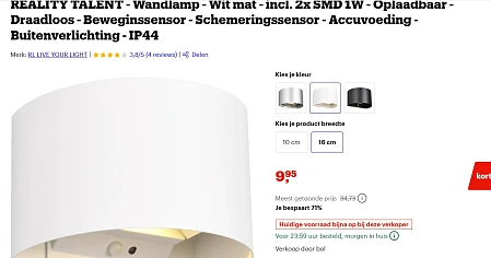 wandlamp