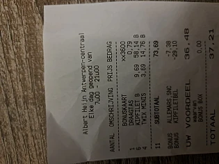 Albert Heijn kip en twix minis