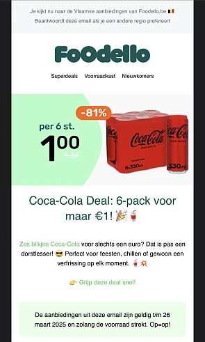 Foodello coca cola, duyvis en haribo kindermix snoepjes
