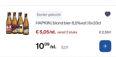 Hapkin enTripel anvers -50 %