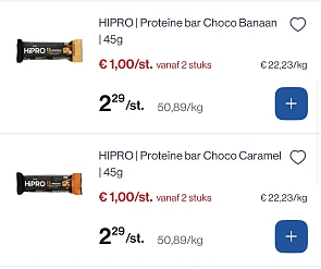 Hipro proteïne bar 45 gram