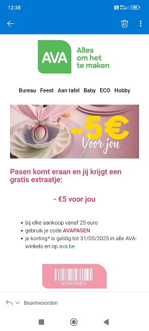 €5 korting ava