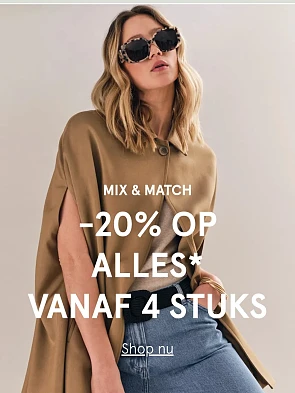MIX & MATCH -20% OP ALLES* VANAF 4 STUKS op veritas.be