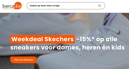 -15% op de Skechers sneackercollectie 👟 bij Berca