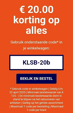 €20 korting op alles bij Futurumshop
