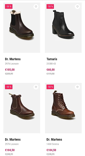 Tot 50% korting op schoenen voor het hele gezin!