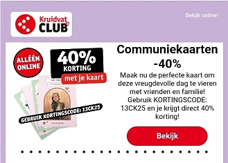 Communiekaarten -40%