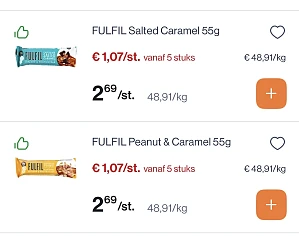 Fulfil repen proteïne + lay's oven baked