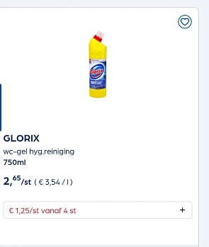 Collect&go GLORIX wc-gel