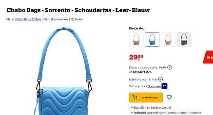 schoudertassen leer bij bol