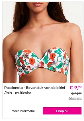 Tot 80% korting op Passionata zwemkleding, homewear en lingerie