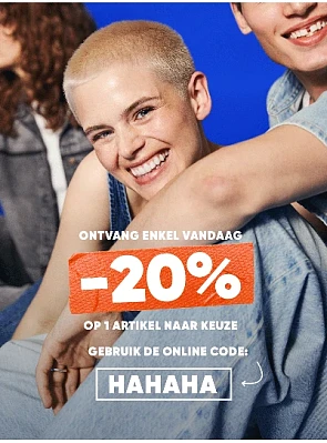 20% korting op 1 artikel naar keuze bij ZEB