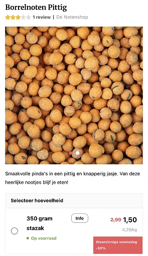 Borrelnoten bij denotenshop.be
