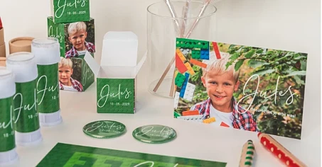 Gratis proefdruk communiekaartje of kaartje voor het lentefeest