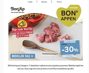 Bon’Ap gratis chipolata's b.a.v. €15 met bon