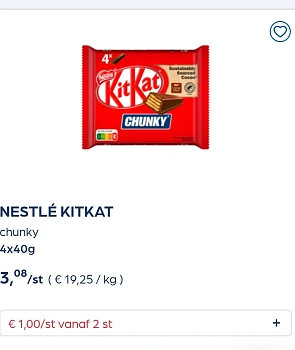 Collect&go nestlé kitkat chunky 4x40g