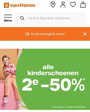 Kinderschoenen Van haren 2de paar 50%
