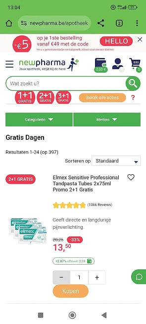 Gratis dagen bij newpharma