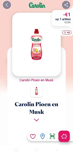Shopmium -€1,00 Carolin pioen en musk