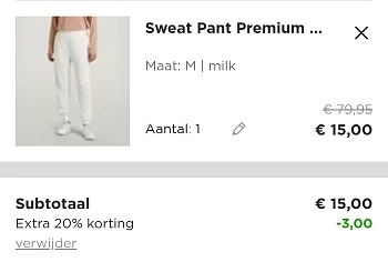 80% + 20% extra in de G-Star outlet online