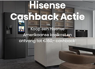 Cashback Amerikaanse koelkast Hisense