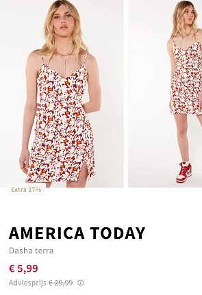 America today dasha terra voor €5,99 enkel maat XS en S bij otrium.be