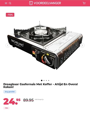 Draagbaar gasfornuis