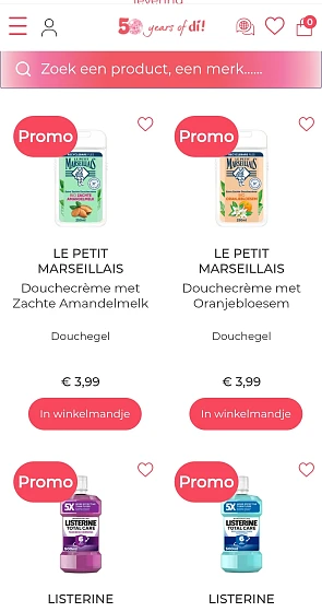 Le petit Marseillais of Listerine nodig? 2 + 2 bij Di