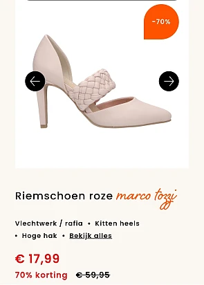Tot 70% korting op schoenen bij Berca