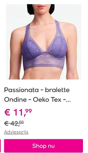 Tot 70% korting op Chantelle en Passionata