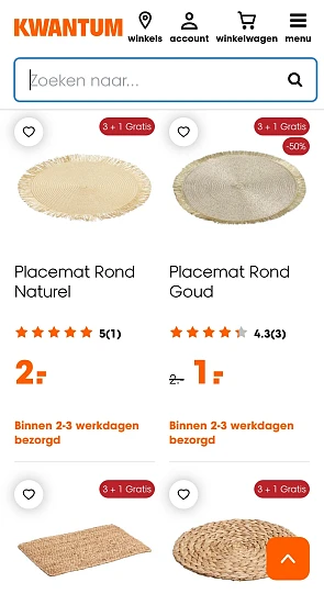 Placemats nodig?