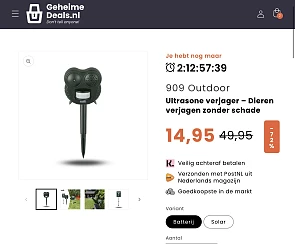 Ultrasone dierenverjager