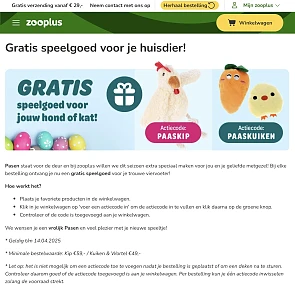 Zooplus paasspeeltjes