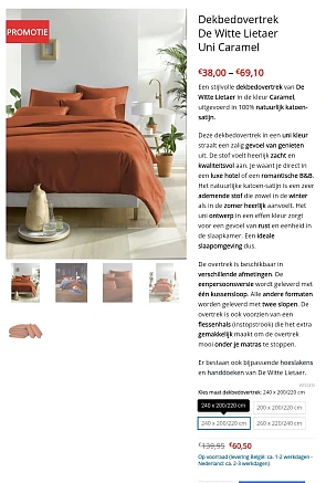 Tot 60% korting op dekbedovertrekken, hoeslakens, spreien bij Steleman