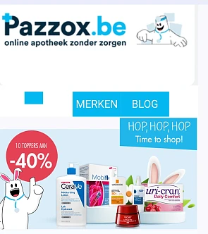 Weekendkorting tot 40% bij pazzox