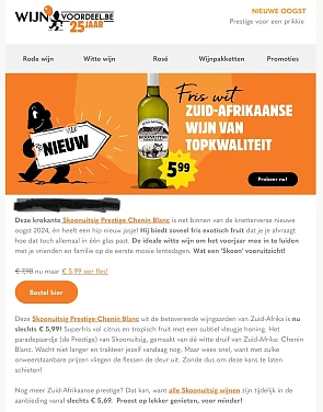Witte wijn Skoonuitsig